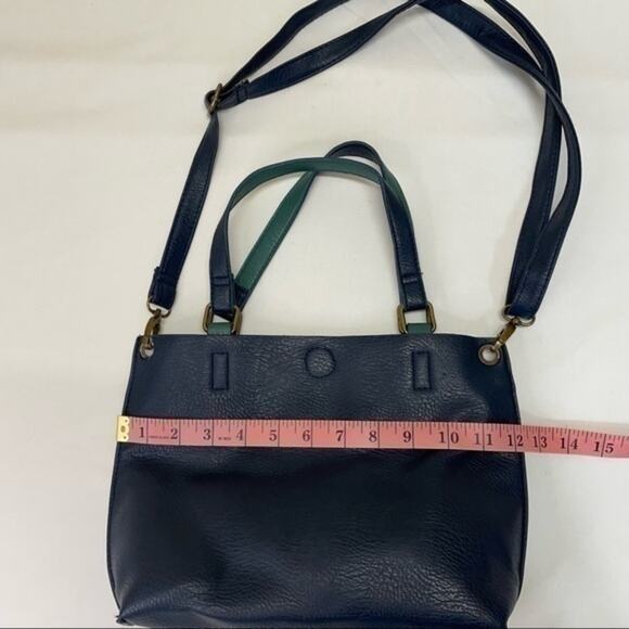 G.H. Bass & Co. Vegan Leather Purse and Zipper pouch reversible 90s bag - Picture 6 of 16